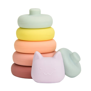 Silicone Stackable - Cat