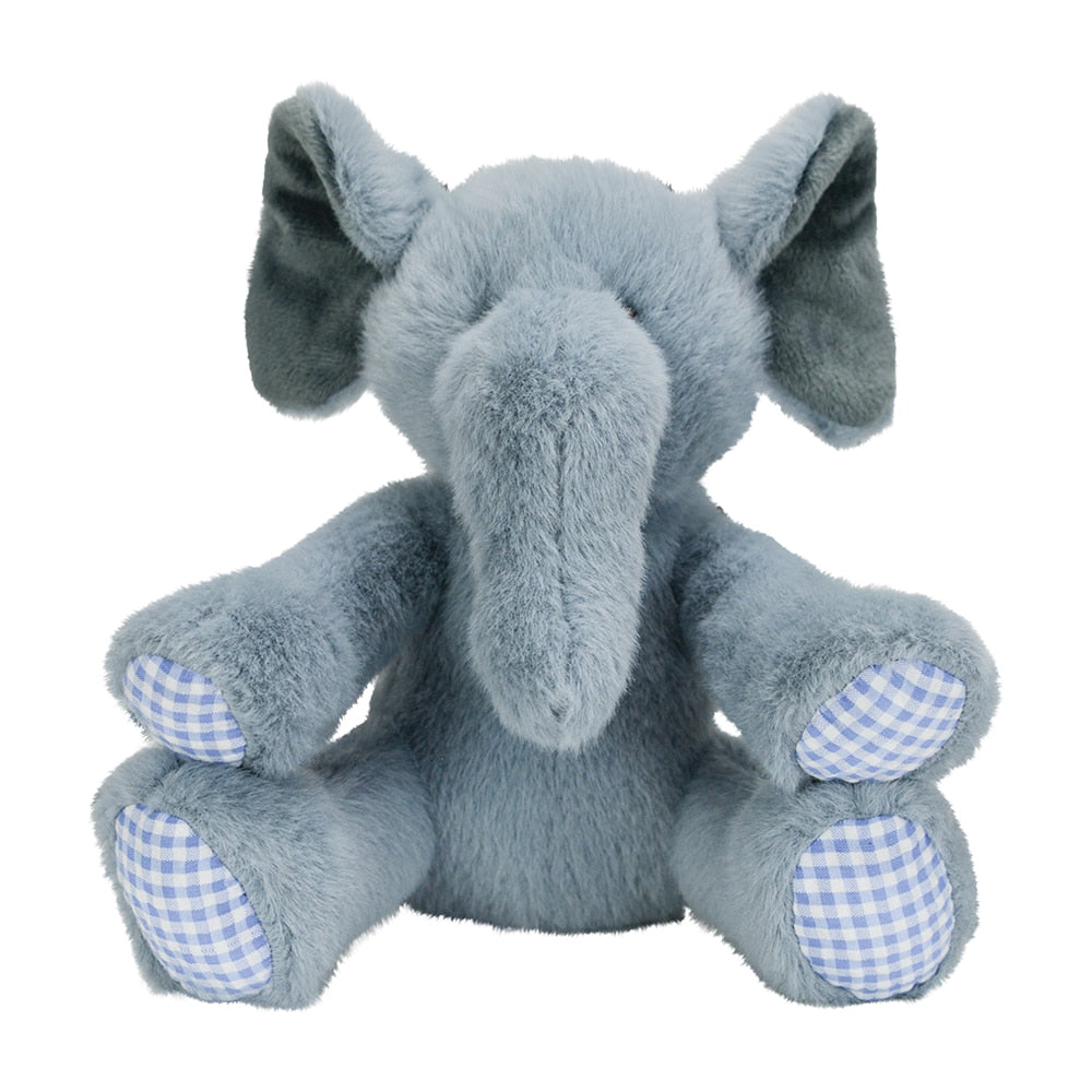 Plush Gingham Babies - Elephant