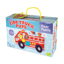 Load image into Gallery viewer, Fire Truck Pup Floor Puzzle
