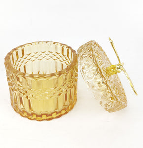 Tommy Glass Canister Amber