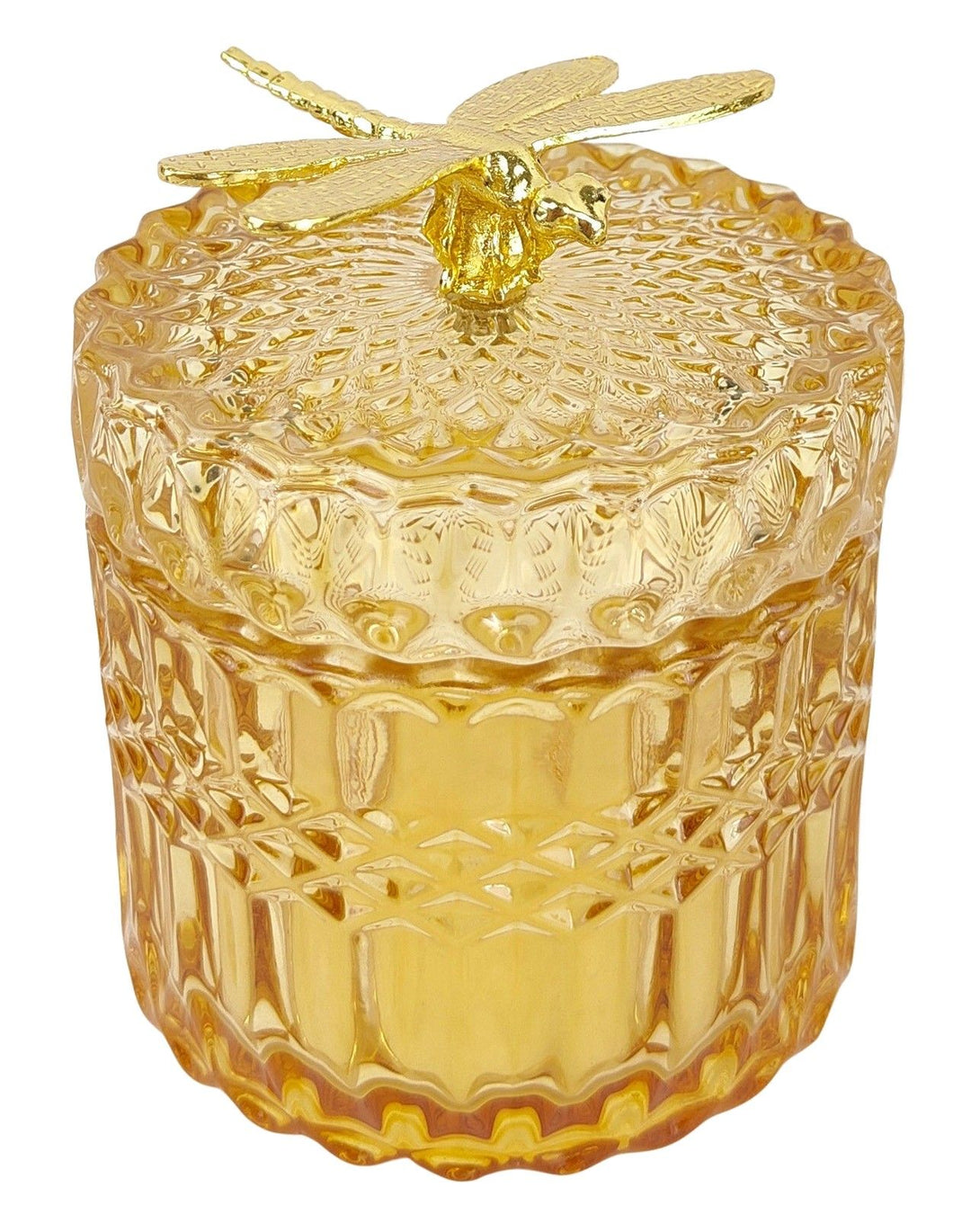Tommy Glass Canister Amber